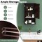Bathroom Wall Mount Storage Cabinet Single Door with Height Adjustable Shelf for Home Storage